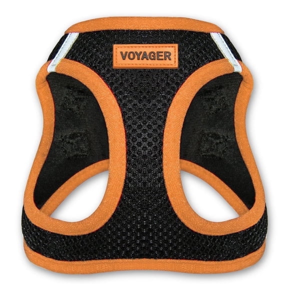 Best Pet Supplies - Voyager Step-in Air Pet Harness - All Weather Mesh - Orange, S