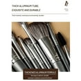 thumbnail image 4 of Set de brochas de maquillaje de 12 piezas. Brochas de maquillaje premium. Kit de maquillaje profesional avanzado. Brocha para sombras de ojos, polvos y bases de maquillaje. Set de brochas cosméticas c, 4 of 9