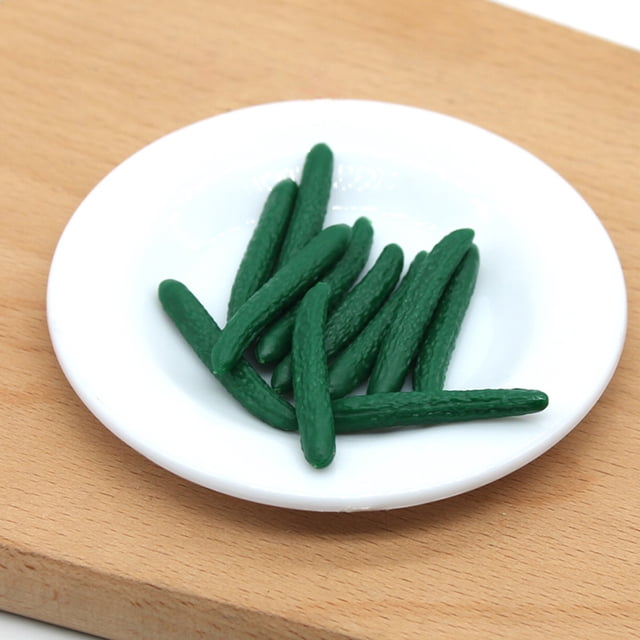 Hesroicy 10 piezas/set 1:12 casa de muñecas en miniatura excelente simulación micro frutas y verduras artificiales ecológicas accesorios de muñeca para decoración pequeña