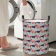 thumbnail image 5 of Balery Dachshund Dog Heart Cesta de ropa redonda con asas, impermeable, independiente, para ropa, juguetes, dormitorio y familia-Small, 5 of 6