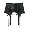 thumbnail image 2 of TVRtyle Black Women's Fishbones Metal Clips Sexy Garter Belts for Stockings S514B, 2 of 9
