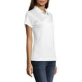thumbnail image 3 of Hanes Women's X-Temp w/ Fresh IQ Short Sleeve Pique Polo Shirt, 3 of 5