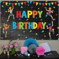 thumbnail image 3 of Rock Climbing Birthday Party Decor Boys Climbing Theme Colorful Happy Birthday Backdrop for Rock Climbing Kids Birthday Supplies, 3 of 6