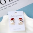 thumbnail image 4 of Pendientes de Navidad Wmkox8yii sombrero de muñeco de nieve multicolor, 4 of 9
