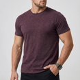thumbnail image 2 of Men's Originals Lightweight T-Shirt,Tri-Blend Tee, Men's Short Sleeve T Shirts Soft Crew Neck Basic Tee Casual Summer Tops Regular Fit Daily Wear Wine M, 2 of 8