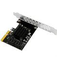 thumbnail image 4 of PCIE X4 to SATA Card PCI-E Adapter PCI-E 3.0 to SATA3.0 Expansion Card 4Port SATA III Add on Card for SSD HDD Mining, 4 of 7