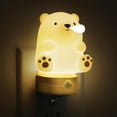 thumbnail image 1 of Luz nocturna LED 3D con forma de oso L LOHAS para niños, RGB, color blanco suave, 1 of 9