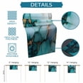 thumbnail image 7 of Hokiten Table Runners 70 Inches Long Dress Scarves, Marble Turquoise Gold Farmhouse Coffee/Dining/Kitchen Table Decor, Holiday Table Runner, Abstract Simple Geometric 13x70 Inch, 7 of 7