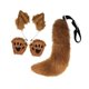 thumbnail image 4 of Conjunto de Orejas Y Cola de , Kit de Juego de Rol de Animales Peludos, Accesorios para El Cabello para Disfraz de Halloween, Lindo Disfraz de Zo marrón, 4 of 9