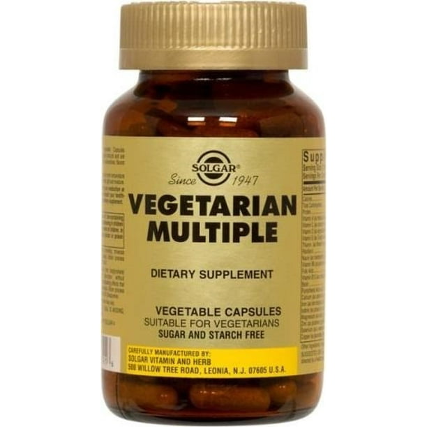 Solgar Vegetarian Multiple Vegetable Capsules, 90 Ct