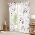 thumbnail image 3 of Manfei Pink Gray Rainbow Black Out Curtains,Kawaii Loves Pattern Curtains Pack of 2 (42x63 Each),Fairy Tale Theme Bedroom Curtains For Girls,Super Cozy Room Decor, 3 of 6