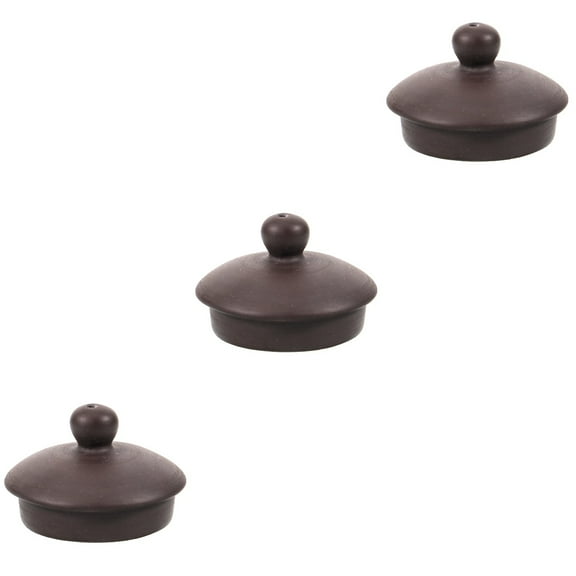 3 PCS Purple Clay Teapot Lid Universal Lid Tea Cup Lid Teapot Supplies Vintage Tea Set Porcelain Teapot Teapot Cover