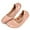 Pink, variant on Gustave Women's Ballet Flats Shoes PU Leather Foldable Round Toe Slip On Flats Soft Comfortable Portable Travel Casual Dress Shoes, Brown, Size 6