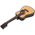 thumbnail image 4 of Instrumento musical en miniatura, modelo de guitarra de madera, decoración para casa de muñecas con estuche y soporte., 4 of 14