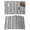 Gray, variant on Brown Grey Striped Placemats Set of 2 Farmhouse Stripes Modern Abstract Art Place Mats Indoor Wipeable Table Mats Washable Cloth Dining Table Placemats for Kitchen Holiday Party Home Decor 13x19 Inch