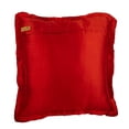 thumbnail image 3 of Housse de Coussin Décorative, 12x12 Pouces (30x30 cm) Rouge, Satin, Fait Main, Couleur Unie, Moderne - Rubis Rêveur, 3 of 3