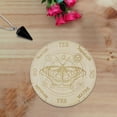 thumbnail image 4 of Tablero de de rebanada de madera con estrels Diseño de pa tablero de de adivinación con colgante Sunnimix Placa de madera de astrología, 4 of 7