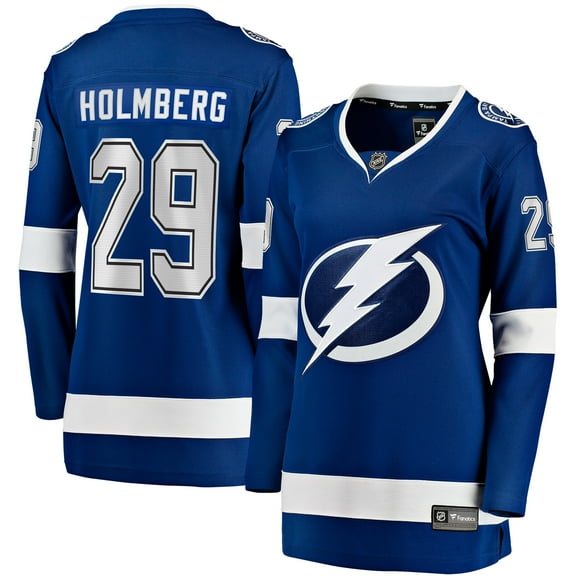 Women's Fanatics Pontus Holmberg Blue Tampa Bay Lightning Home Breakaway Jersey
