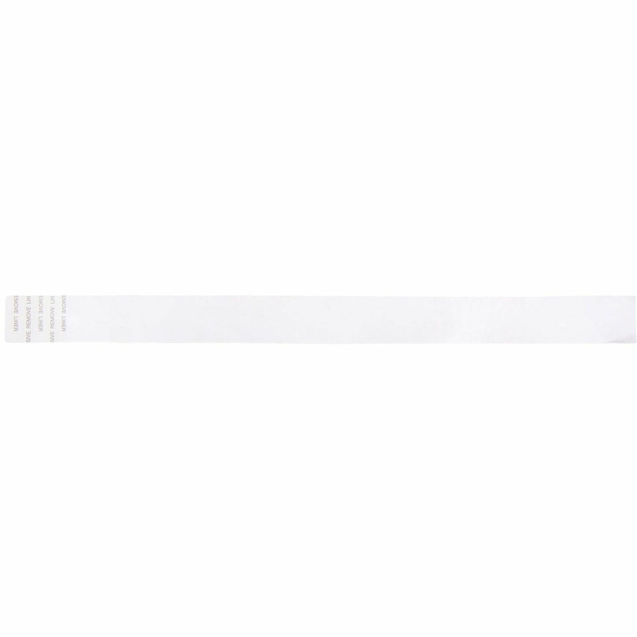 SICURIX Sequentially Numbered Security Wristbands, 3/4", Yellow Pack of 100