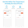 thumbnail image 4 of alarma portátil del sensor del termómetro del higrómetro de 2.4GHz para el hogar de Amazon Alexa/Google Universal Accesorios Electrónicos, 4 of 7