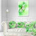 thumbnail image 3 of Designart White Chamomile with Green Splashes - Floral Throw Pillow - 12x20, 3 of 5