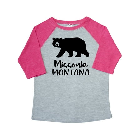 

Inktastic Missoula Montana Black Bear Silhouette Gift Toddler Boy or Toddler Girl T-Shirt