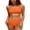 Pink, variant on Sociala High Waisted Bikini Set for Women Two Piece Swimsuits Wider Adjustable Straps Swimwear