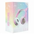 thumbnail image 2 of RHEA- Bass Jaxx Cat Ears Pink Glitter Headphones Gaming Headset New Free Shipping, 2 of 6