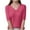 Hot Pink, variant on Knit Summer Shirt Women V Neck Short Sleeve Pullover Sweater Casual Loose Solid Color Fashion Knitted Tshirts (Gold XL)