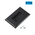 thumbnail image 3 of Brush Wall Plate Decoration Wall Panel Single Gang 114mmx70mm Black 2 Pcs, 3 of 4