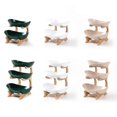 thumbnail image 1 of 3 Tier Fruit Serving Tray Fruit Bowl With Metal Stand Ceramic Serving Plate Kitchen Storage Tray, 1 of 4
