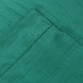 thumbnail image 3 of 2 Panel Faux Silk Solid Curtain Drapes with Bronze Grommet 108" Total width by 63" L, Solid Color Short Curtain Panels for bedroom or small windows - Non-blackouts / Semi sheer Panels, Teal Green, 3 of 4