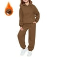 thumbnail image 2 of YunPes Teen Girls Boys 2 Piece Tracksuit Athletic Sweatsuits Fleece Hoodies Pullover and Jogger Sweatpants Clothing Sets for Kids, 2 of 7