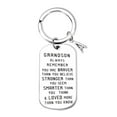 thumbnail image 2 of To My GrandsonGranddaughter Gift Lettering Keychain Stainless Steel Keychain, 2 of 2