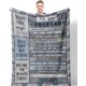thumbnail image 1 of LHSHID Husband Gifts Blanket Gifts for Husband/Him Blanket Anniversary Birthday Gifts for Husband Husband Birthday Gifts from Wife Husband Birthday Gift Ideas Best Husband Gifts for Men 30"x40", 1 of 7