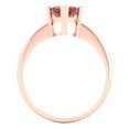 thumbnail image 4 of Solitaire Engagement Ring for Women - 2.5ct Natural Garnet in 14K Rose Gold Promise Ring, 4 of 6