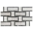 thumbnail image 3 of The Tile Life Stately Tre Basketweave Pearl Attraction Polished Porcelain Mosaic Floor & Wall Tile, 9.5 x 14 in, 6-Piece, 3 of 14