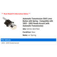 thumbnail image 2 of Automatic Transmission Shift Lever Button with Spring - Compatible with 2003 - 2005 Honda Accord (with Automatic Transmission) 2004, 2 of 2