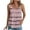 Pink, variant on Womens Tank Tops V Neck Hollow Out Summer Casual Solid Color Fashion Tops