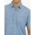thumbnail image 6 of Chaps Men's and Big Men's Short Sleeve Chambray Woven Shirt, Sizes S-3XL, 6 of 6