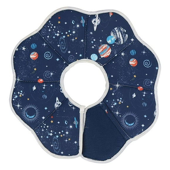 GROWTH TANK Adjustable Cat Cone Collar Comfy Anti-Bite for Kitten Waterproof After Surgery an Collar Cat Recovery Collar E- Collars Planet L