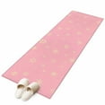 thumbnail image 6 of Christmas Pink Kitchen Runner Rug 2x6 Washable Runners for Hallway Non Slip Winter Snowflakes Xmas Retro Large Area Rug Indoor Floor Carpet for Bathroom Laundry Entryway Bedroom Living Room, 6 of 8