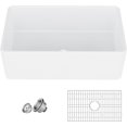 thumbnail image 4 of Yiwa Classic White Ceramic Kitchen Sink, Versatile Undermount or Drop-In, Stain-Resistant, Modern & Timeless, 4 of 7