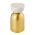 thumbnail image 3 of Pasargad Home Deox Collection Iron Side Table, Gold - 12 x 12 x 24.75 in., 3 of 5