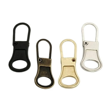 Zipper Pull Replacement for Bags Clothes and Luggage Sturdy Metal Assorted Color Fits Most Zippers