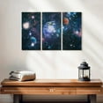 thumbnail image 2 of Elephant Stock The Great Galaxy Wall Art - Horizontal Multi Panel Canvas - Living Room Wall Decor - Astronomy & Space Multi Panel - Blue And Teal Decor - 23" x 14", 2 of 4