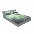thumbnail image 3 of Ambesonne Fantasy Fitted Sheet & Pillow Sham Set, Underwater World Art, Twinxl, Green, 3 of 3