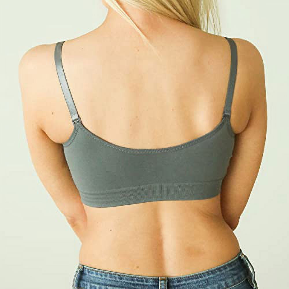 Joy Bra Full Coverage Push Up Sports Bra for Women 28A to 36DD Everyday Wear Bra (Charcoal)