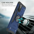 thumbnail image 6 of NIFFPD Galaxy A72 Case, Samsung A72 Case Ring Kickstand Hard PC Soft TPU Phone Cover for Samsung Galaxy A72 5G Blue, 6 of 7