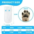 thumbnail image 2 of HLONK Bottes Jetables Imperméables pour Chien Protection des Pattes 20 Pcs Chaussures pour Animaux avec Bandage Auto-Adhésif Réglable Couvre-Pieds Jetables pour Marche Extérieure et Intérieure (S), 2 of 7